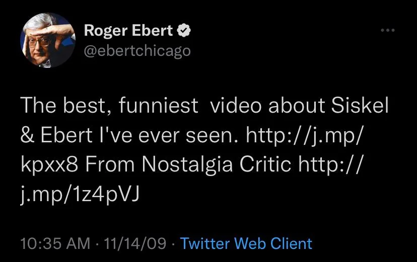 Ebert Tweet