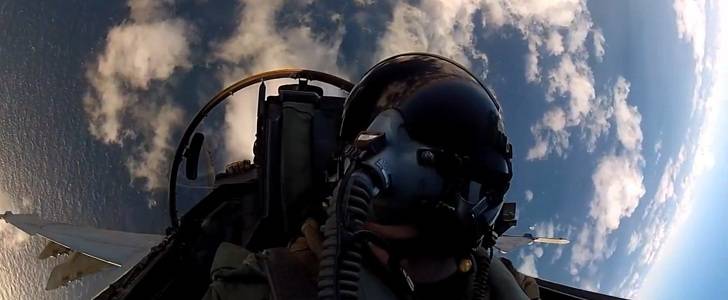 Watch 12 incredible minutes of footage from the cockpit of an F/A-18