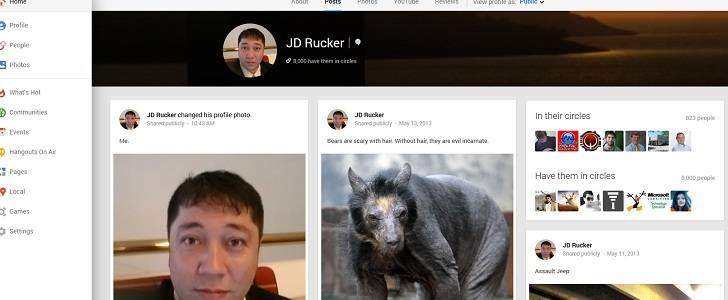 If you want attention on Google+, go large and horizontal with your images