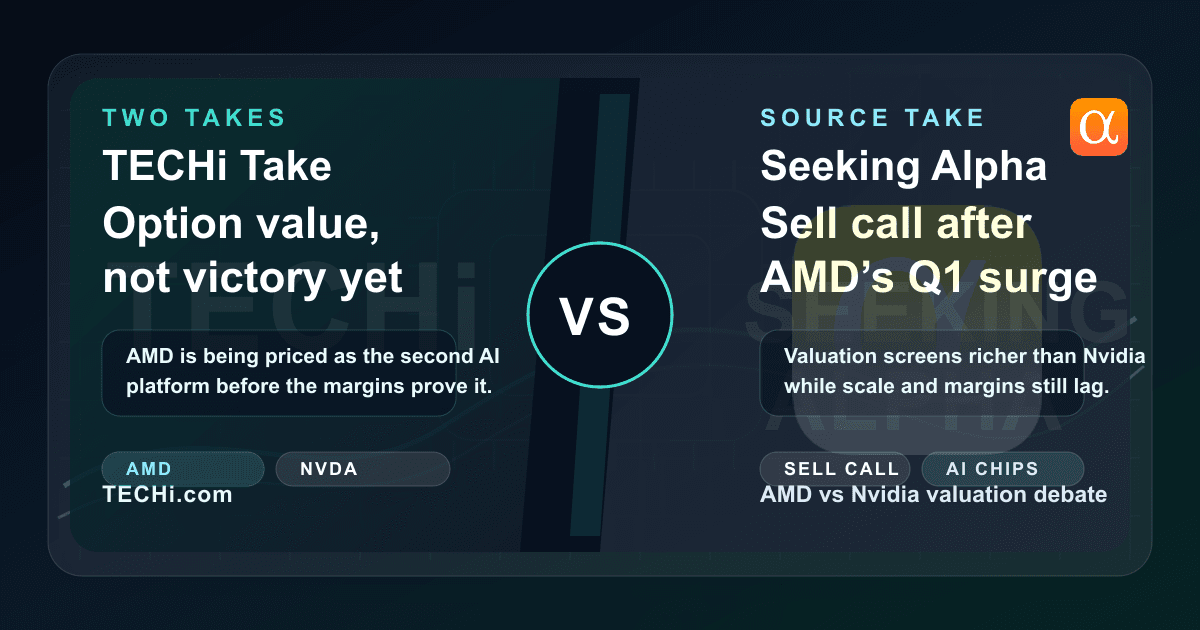 AMD vs Nvidia After the Sell Call: Has the Valuation Really Flipped?