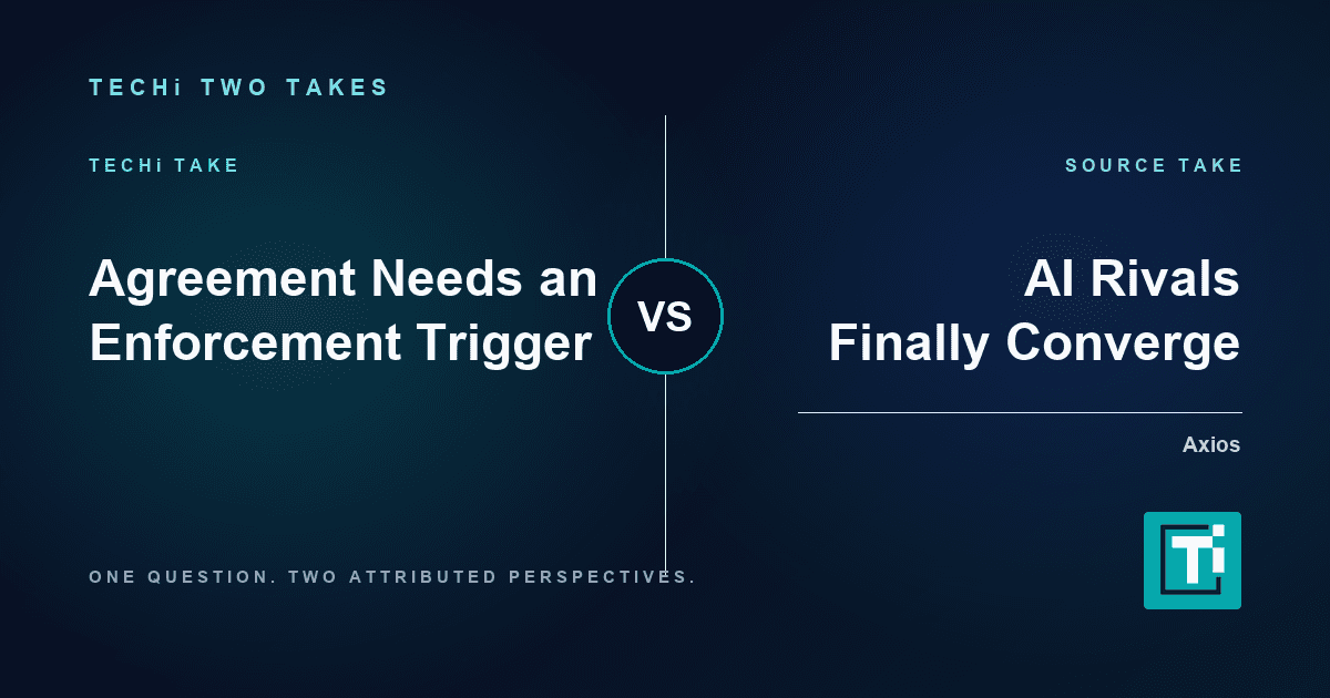 AI CEOs Agree on Frontier Rules. Enforcement Is the Test.
