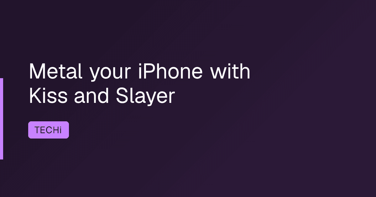 Metal your iPhone with Kiss and Slayer