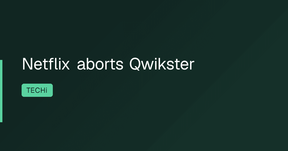 Netflix aborts Qwikster