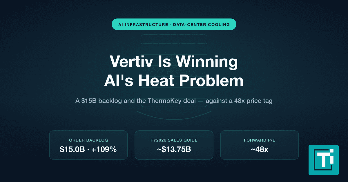 Vertiv Is Winning AI's Heat Problem. The Stock Already Knows
