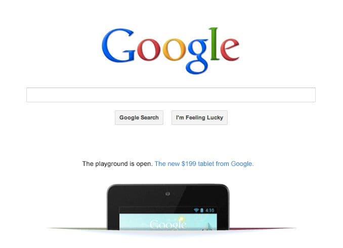 Google Nexus 7 Ad