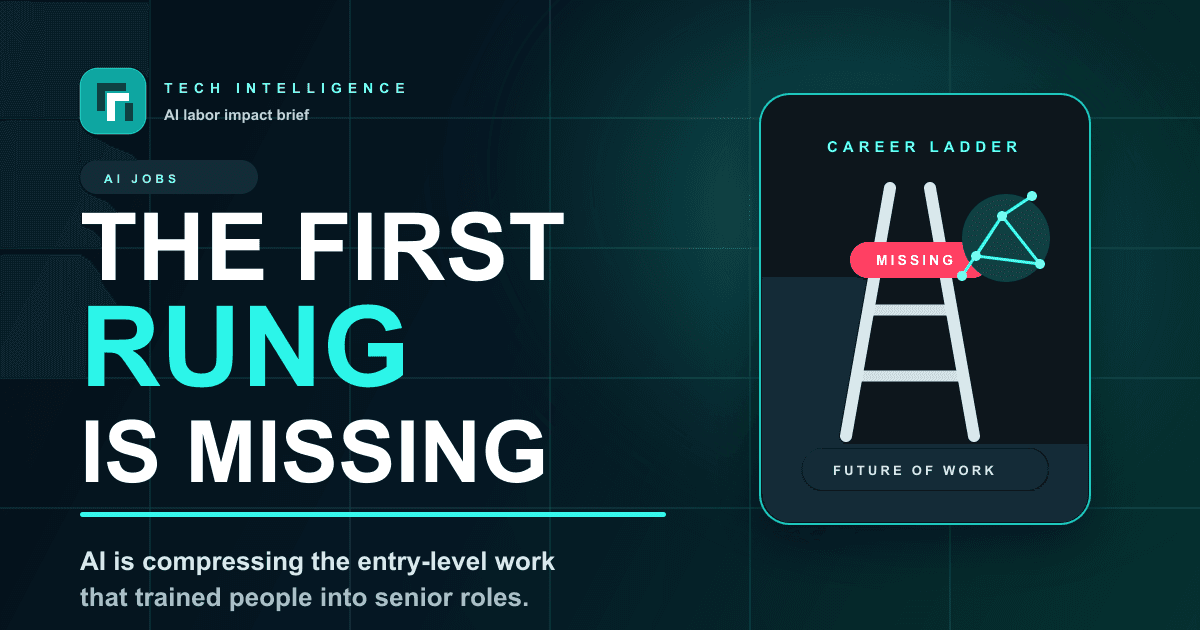 AI’s Real Job Shock Is the Missing Rung
