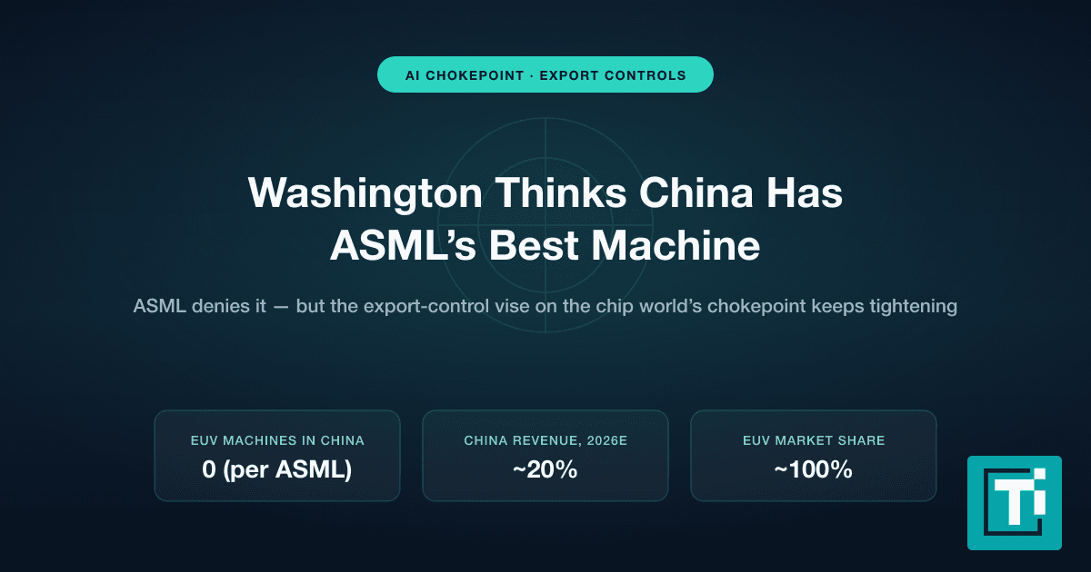 Washington Thinks China Has ASML's Best Machine. ASML Says It's Impossible.
