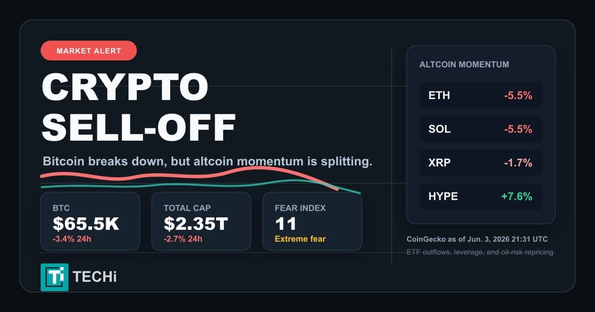 Why Bitcoin Is Falling So Hard, and Which Altcoins Are Holding Up