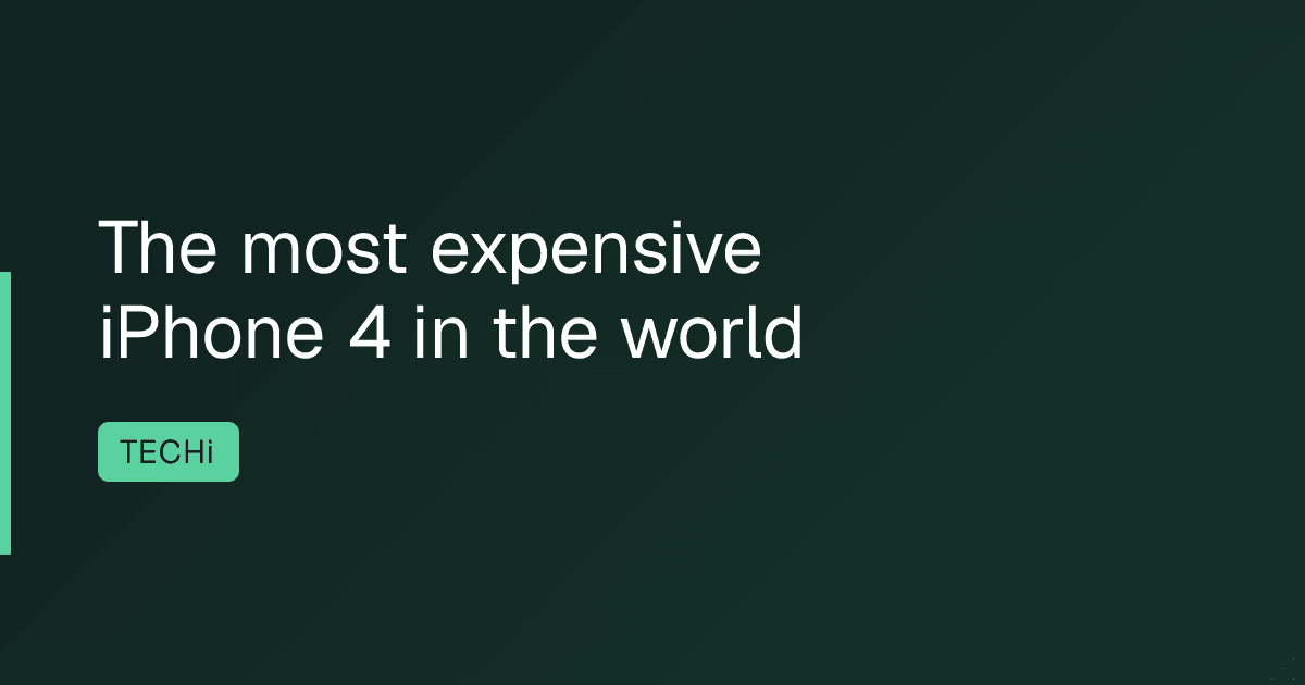The most expensive iPhone 4 in the world