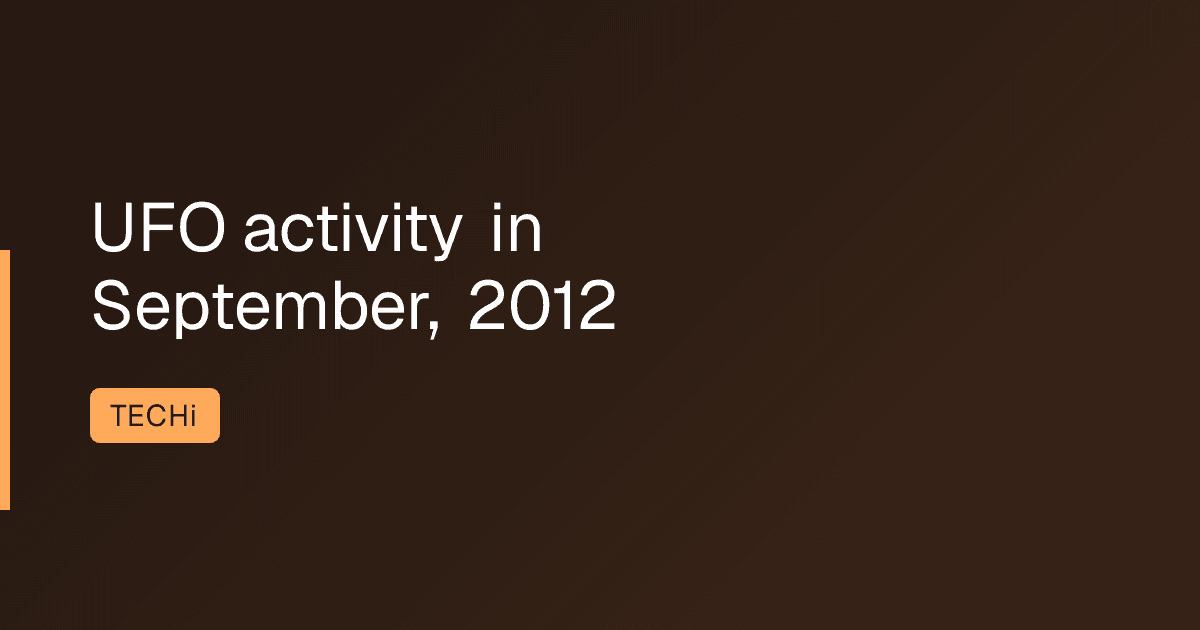 UFO activity in September, 2012
