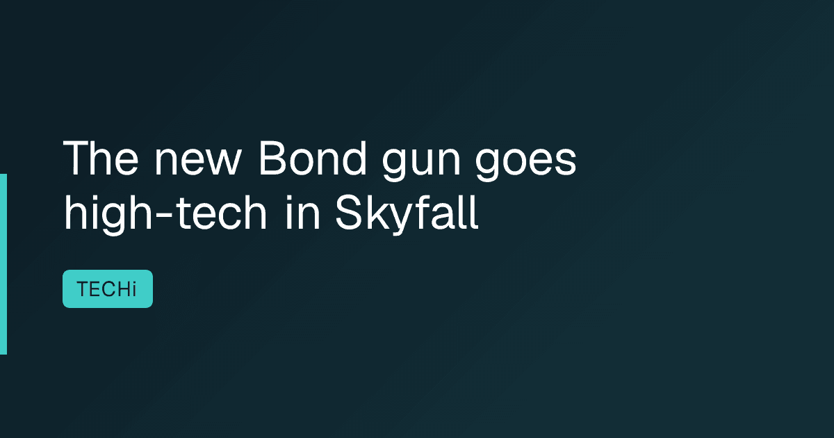 The new Bond gun goes high-tech in Skyfall