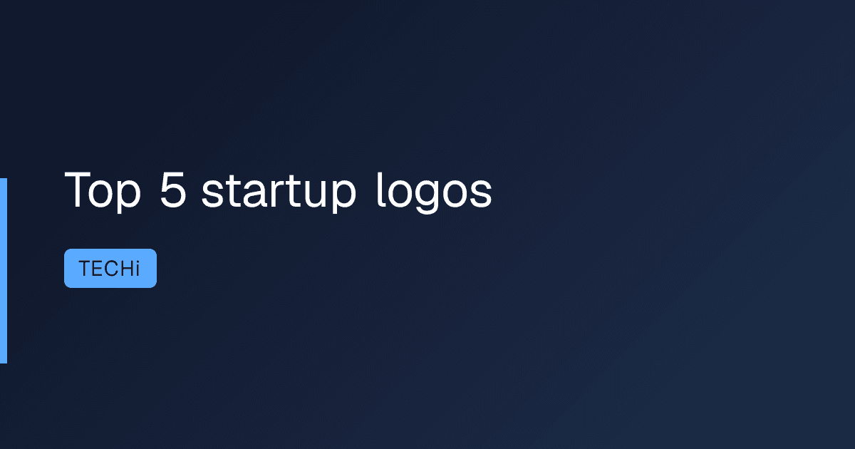 Top 5 startup logos