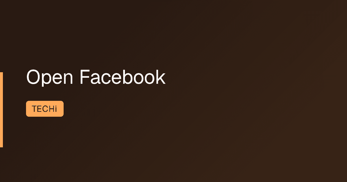 Open Facebook