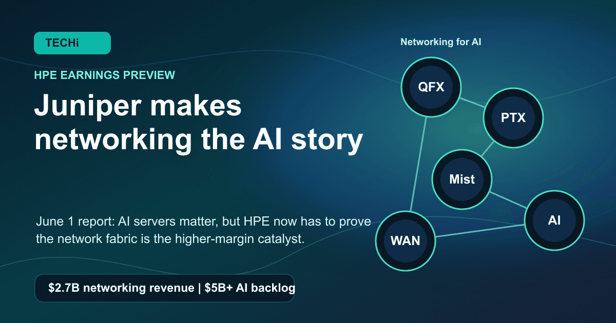 HPE earnings preview: Juniper makes networking the AI story