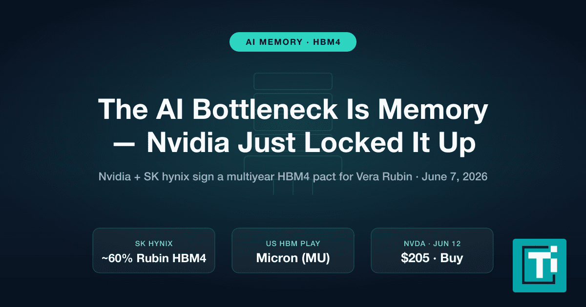 The Real AI Bottleneck Is Memory — and Nvidia Just Locked It Up