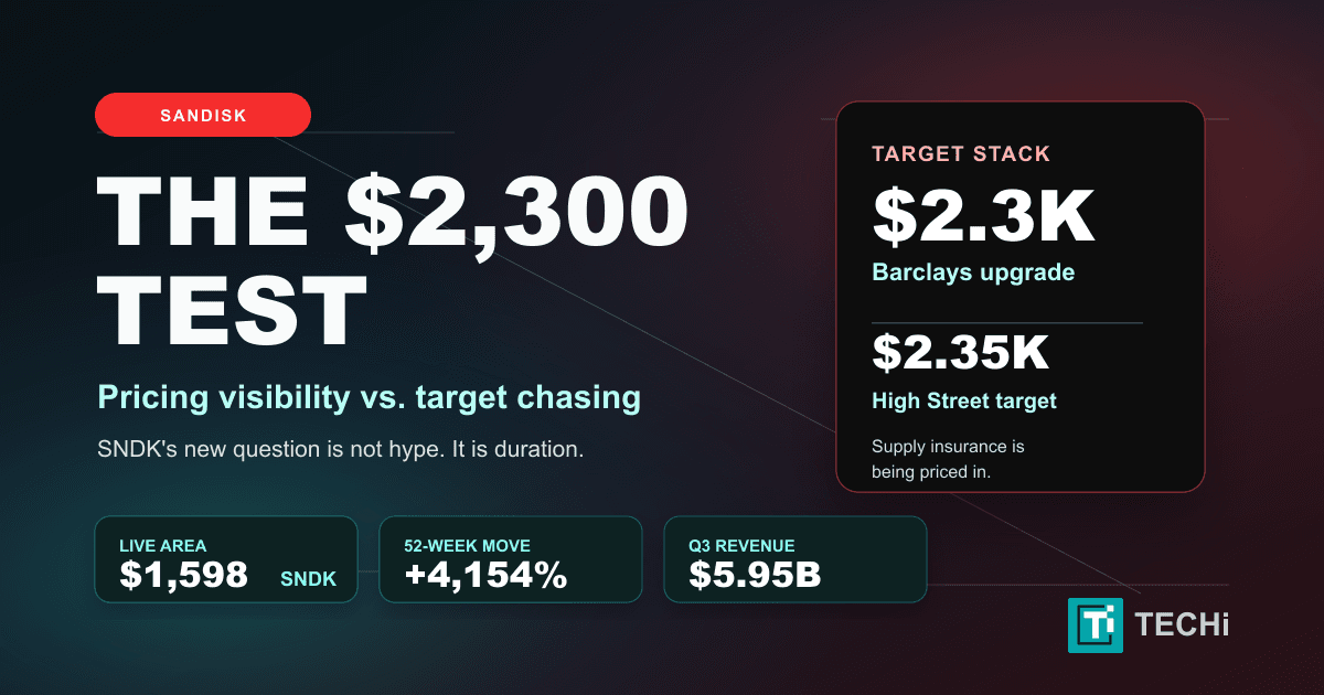 Sandisk's $2,300 Question: Pricing Visibility or Hype?
