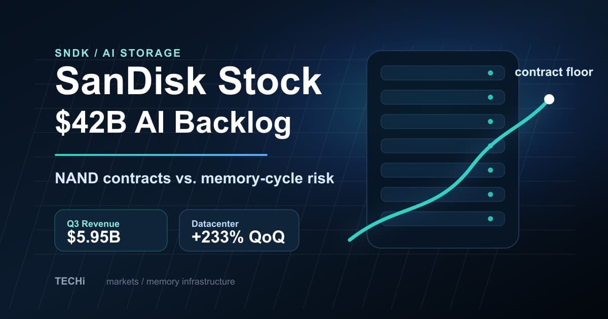 SanDisk Stock: The $42 Billion AI Backlog Is Rewriting the NAND Cycle