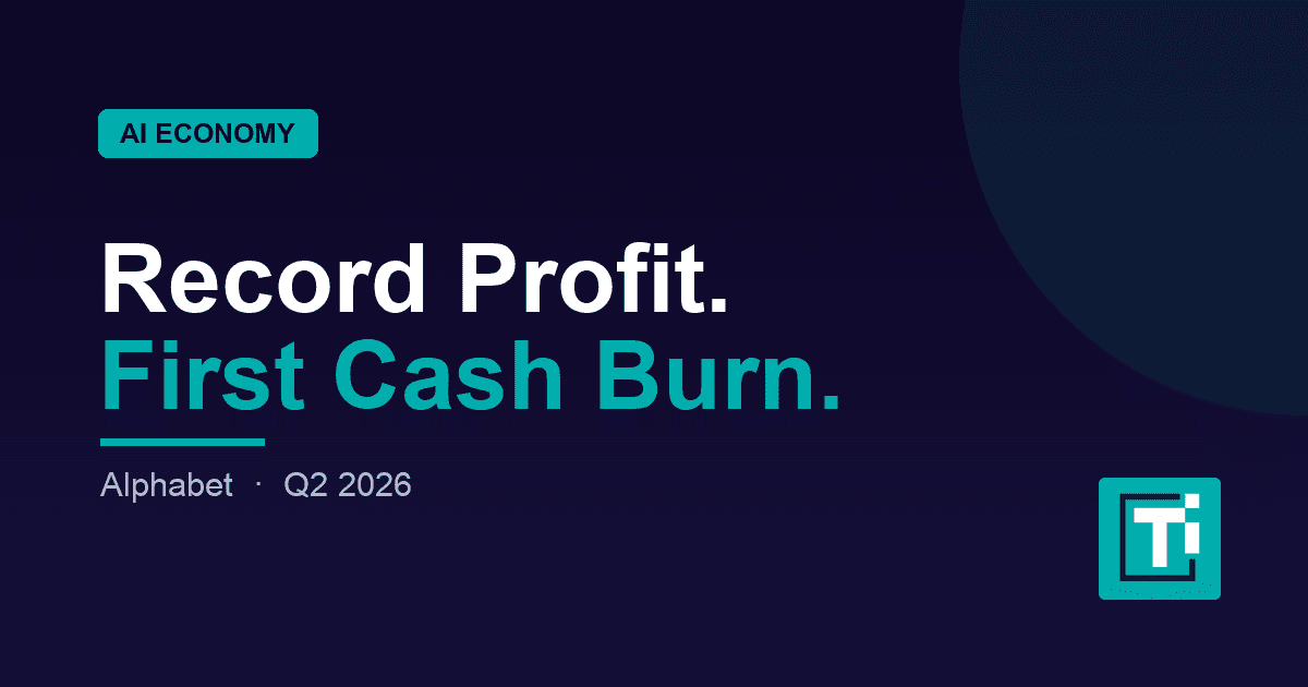 Alphabet's Record Profit Hides Its First AI Cash Burn