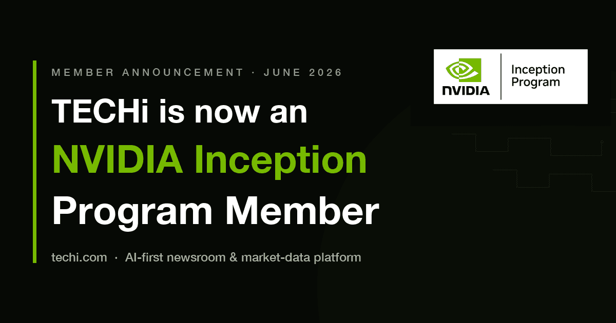 TECHi Is Now an NVIDIA Inception Member — Here's How We Got Here