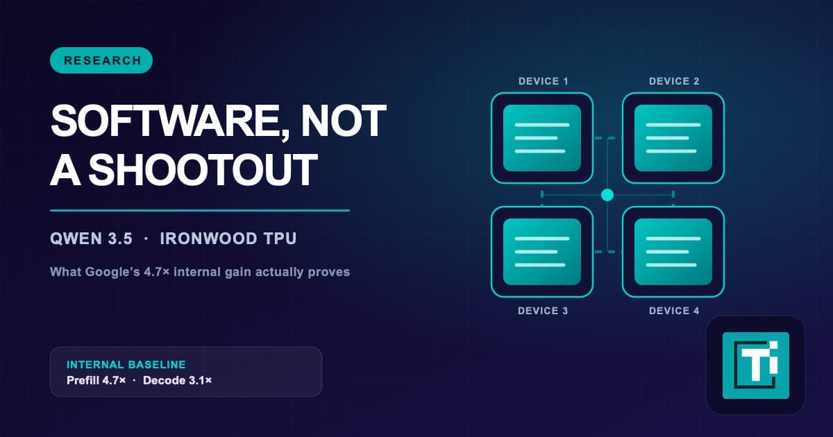 Qwen3.5 on Ironwood: What Google’s 4.7x Gain Proves