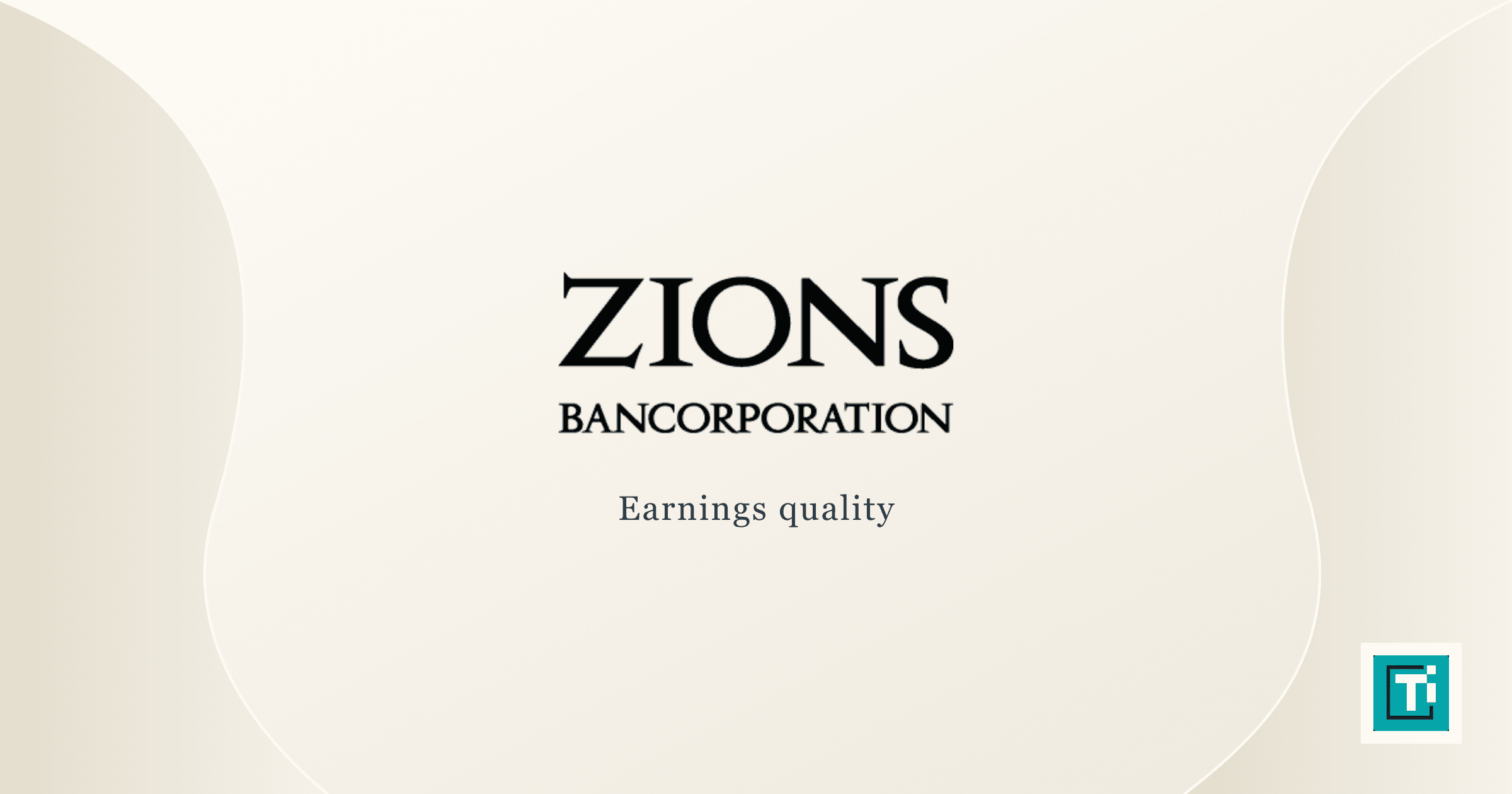 Zions earnings rise 20%, but a $57 million credit swing drives the story