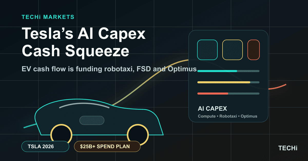 Tesla's Real 2026 Problem: AI Capex Eats the EV Cash Machine