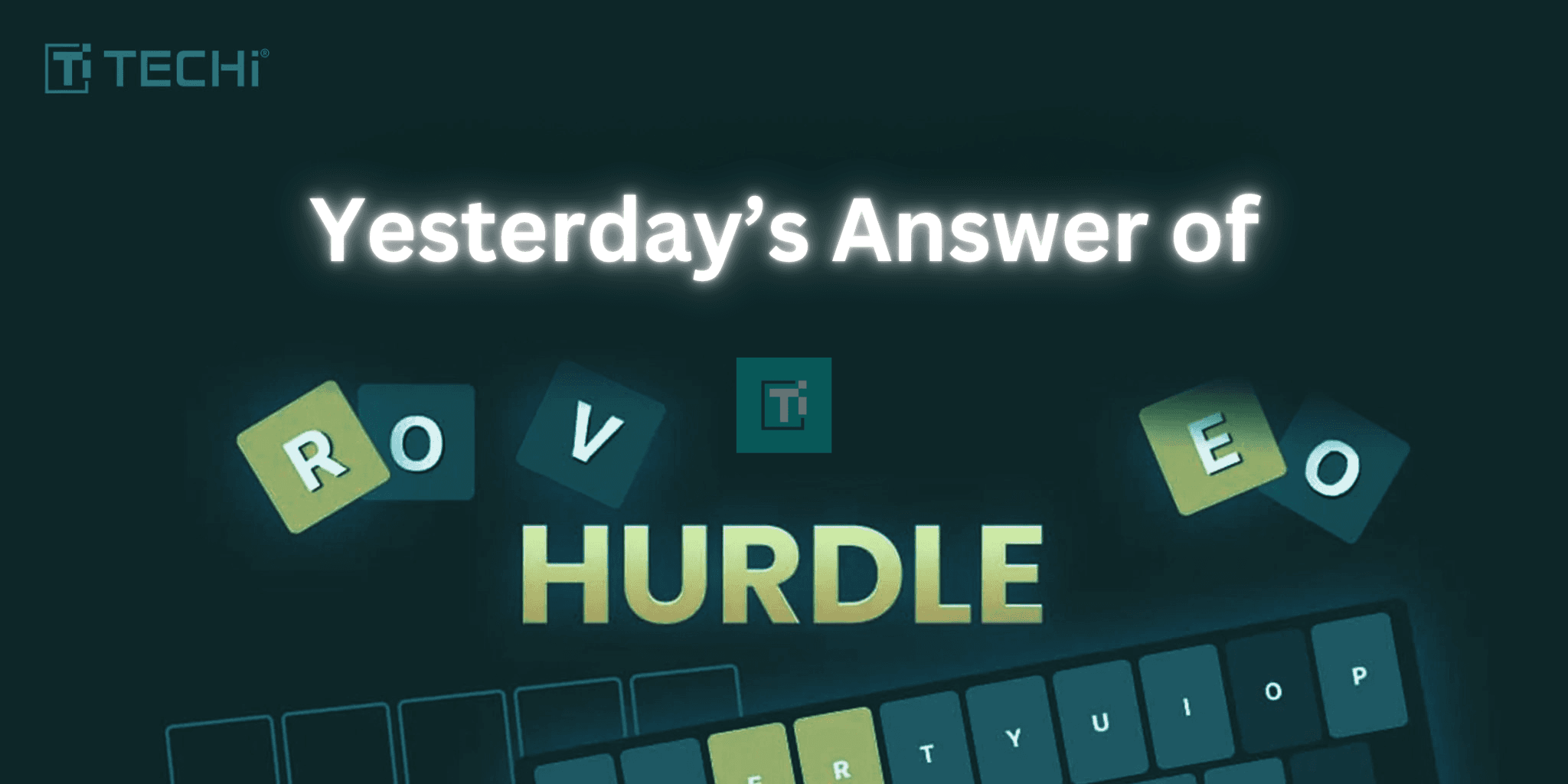 yesterdays hurdle