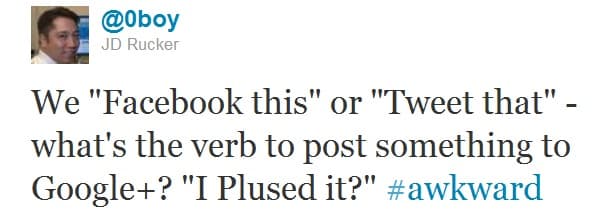 Google Plus Awkward