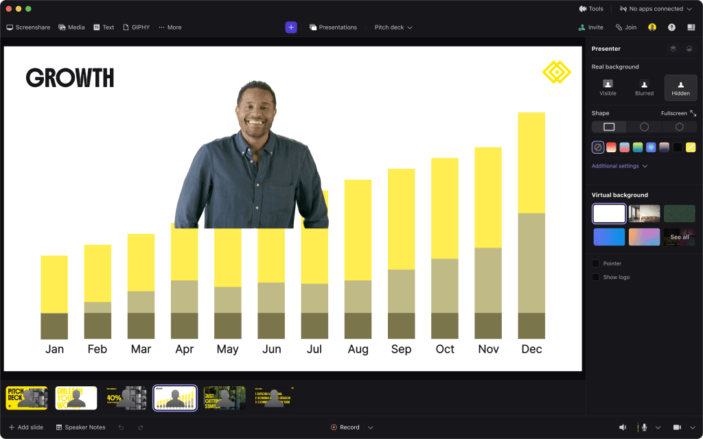 dubbed Airtime Creator, allows you to deliver slides to your audience