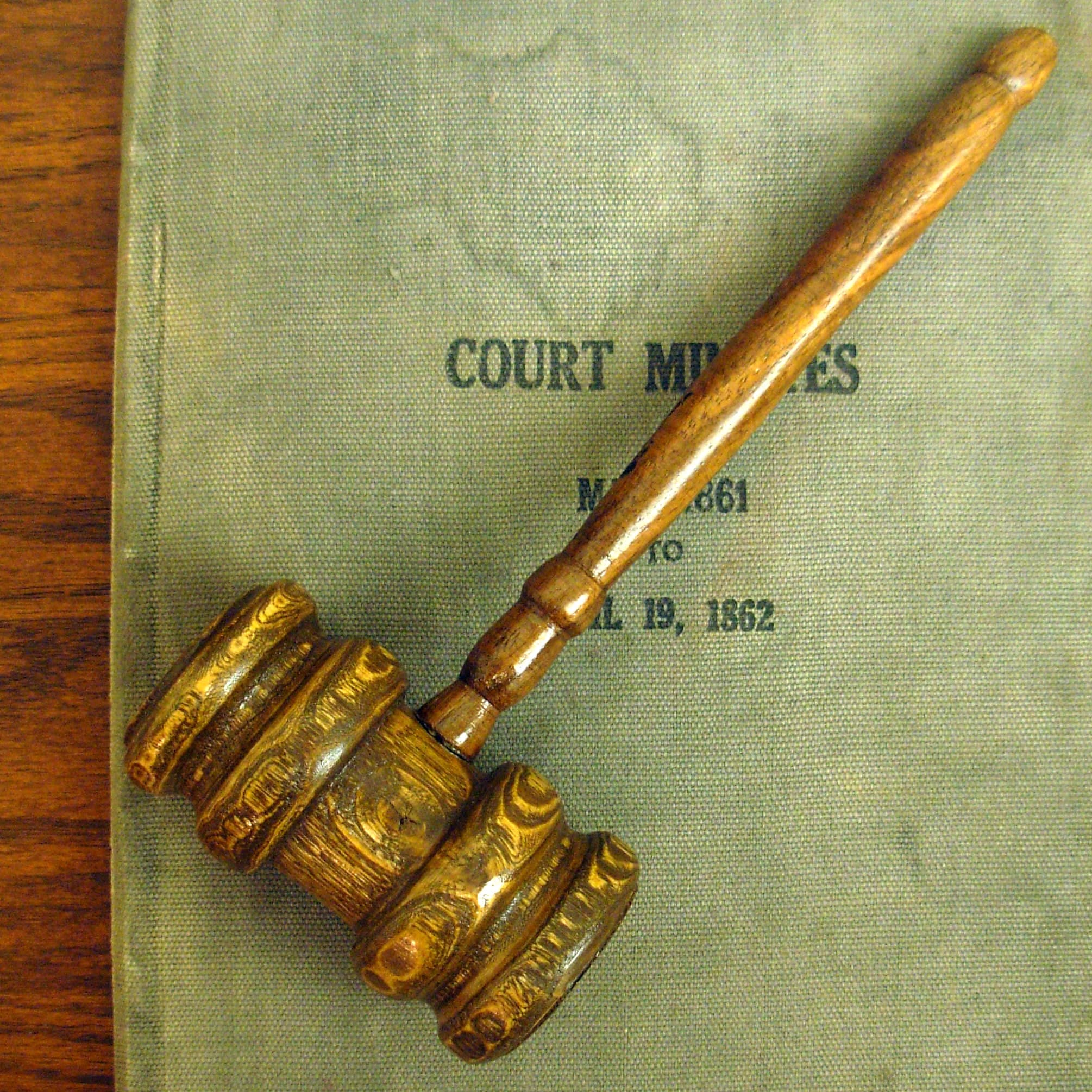 Wooden courtroom gavel on sound block representing landmark YouTube Meta social media addiction verdict