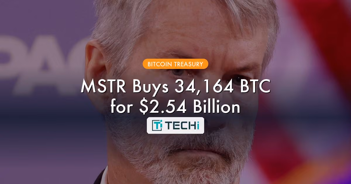 MSTR Stock - 34,164 BTC Purchase