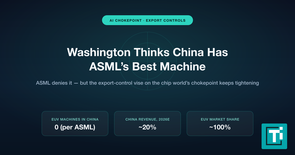 Washington Thinks China Has ASML's Best Machine. ASML Says It's Impossible.