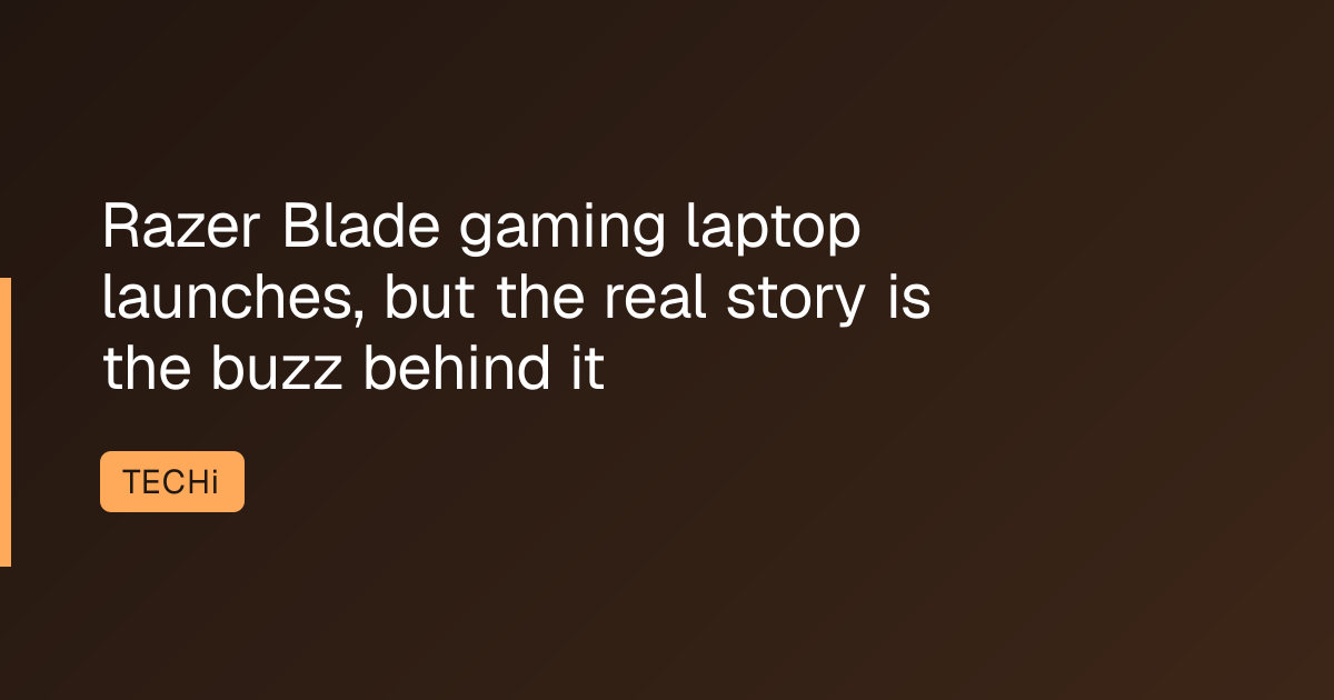 Razer Blade gaming laptop launches, but the real story is the buzz behind it