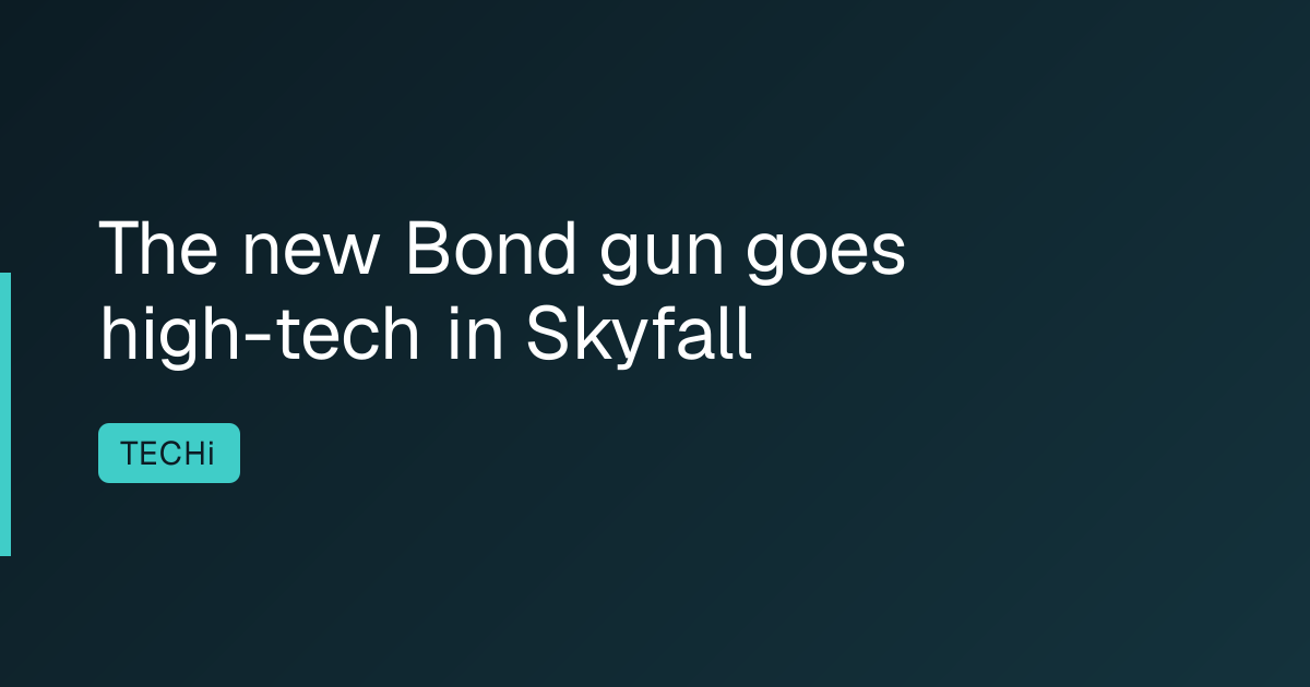 The new Bond gun goes high-tech in Skyfall