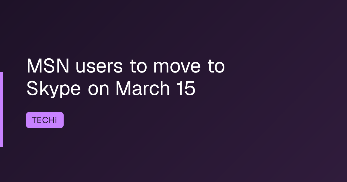 MSN users to move to Skype on March 15