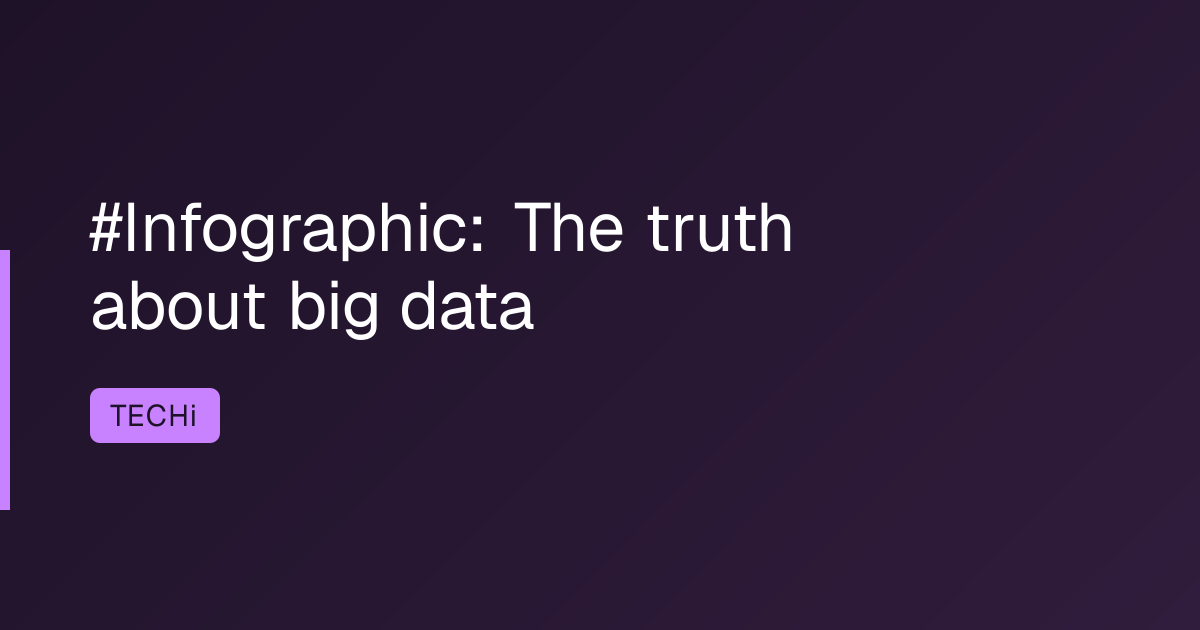#Infographic: The truth about big data