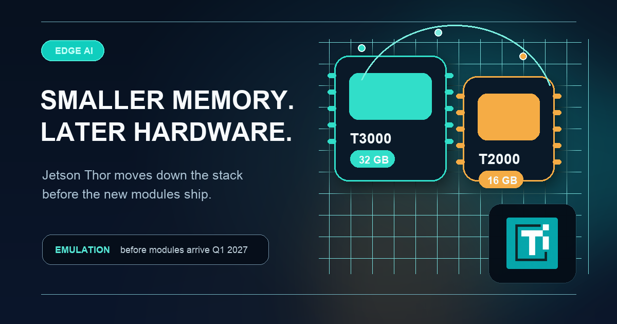 NVIDIA adds midrange Jetson Thor modules to 2027 robotics roadmap