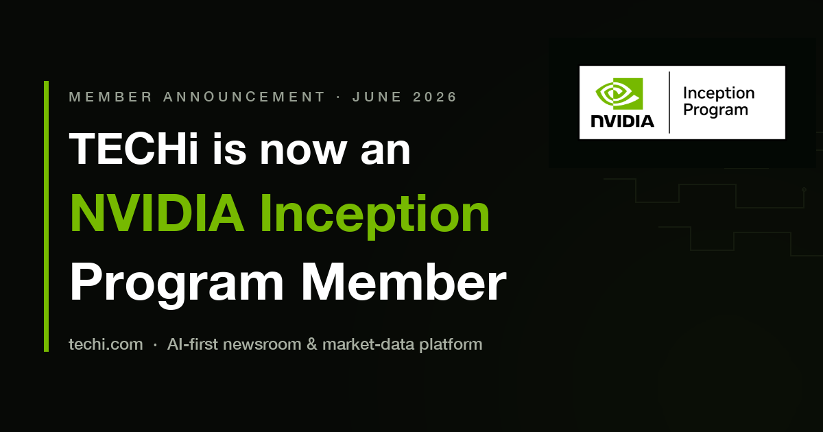 TECHi Is Now an NVIDIA Inception Member — Here's How We Got Here