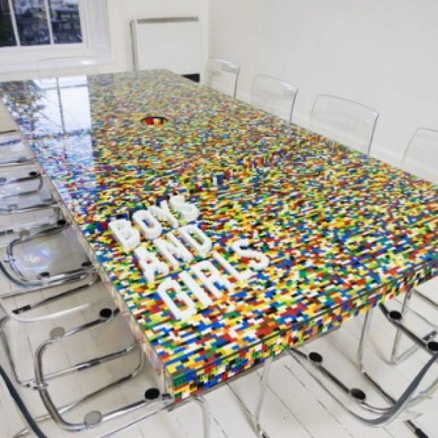 Ever sat in a meeting and, for no good reason, couldn't focus? Well now at least you have an excuse - an awesome excuse! This amazing LEGO meeting table...