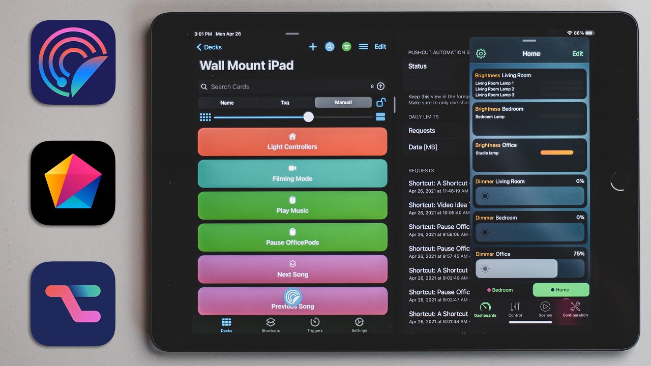 Apple iPad Dashboard Video Footage