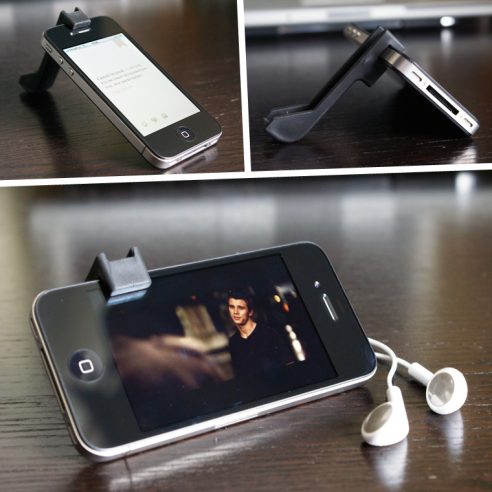 Prop up your iPhone anyway you want with the MoviePeg