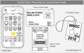 Apple Files Patent for Electronic Concert Tix that Work With iTunes