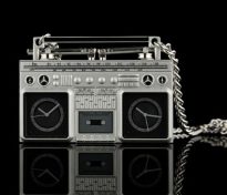 Ghetto Blaster Necklace Watch is Functional, Retro-tastic
