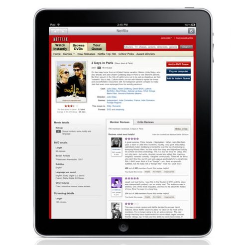 Netflix Coming to the iPad: Things Just Got Interesting