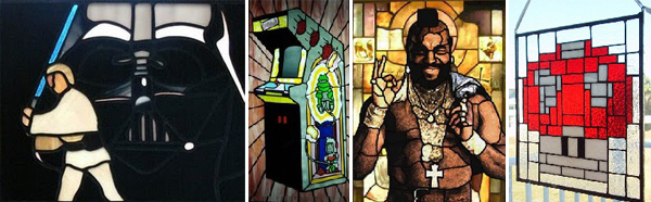 Stained Window Art Makes Geeks Glassy Eyed