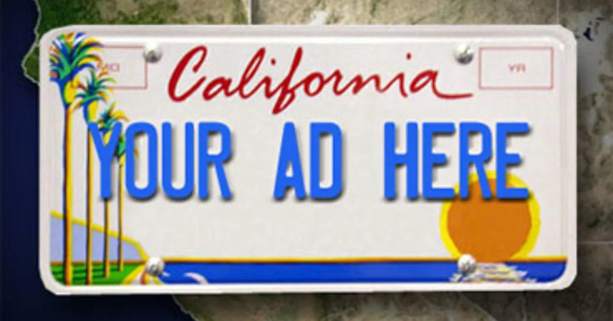 I'm Drivin' It: California Ponders Ad-Supported Electronic License Plates