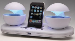 These Speakers for the iPod Look Like Something Out of a Sci-Fi Film