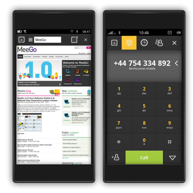 Screenshots Of Nokia's MeeGo OS