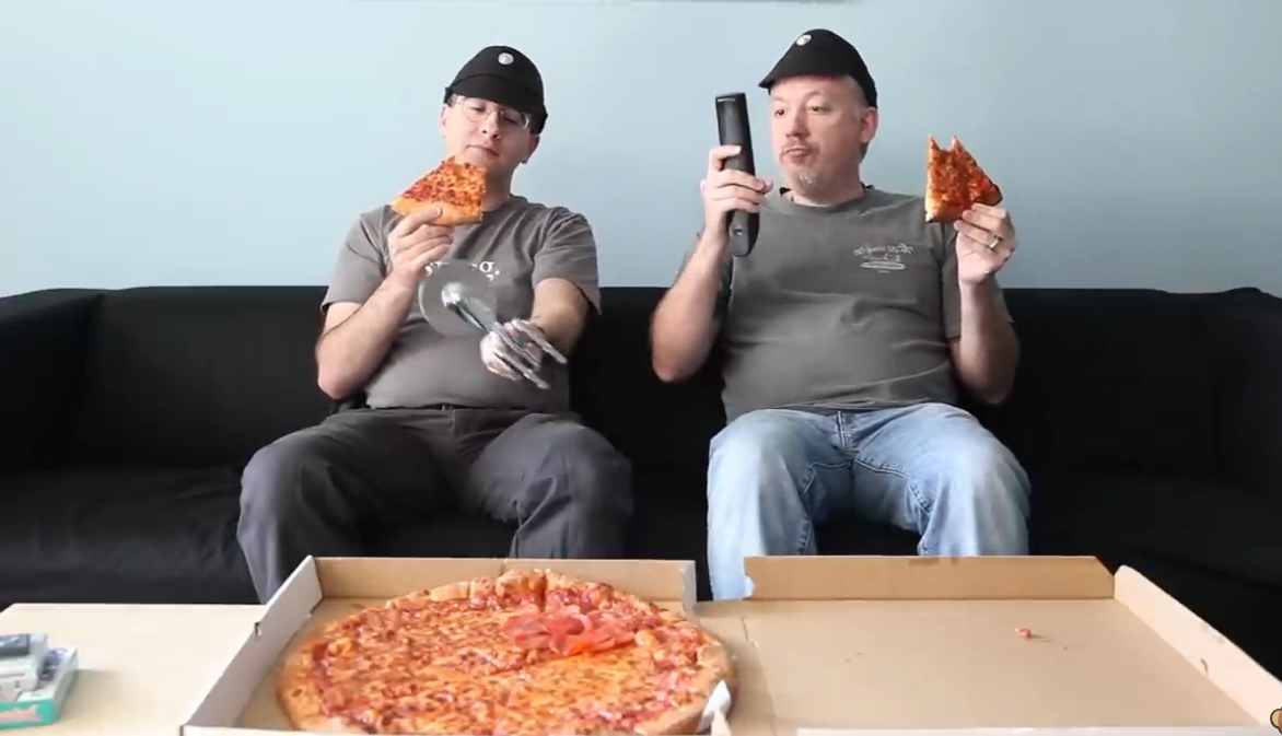 To Boldly Cut, Yadda Yadda Yadda, Star Trek-Slash-Pizza Joke