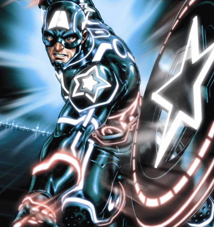 Marvel Heroes Get TRON'd The F*** Up
